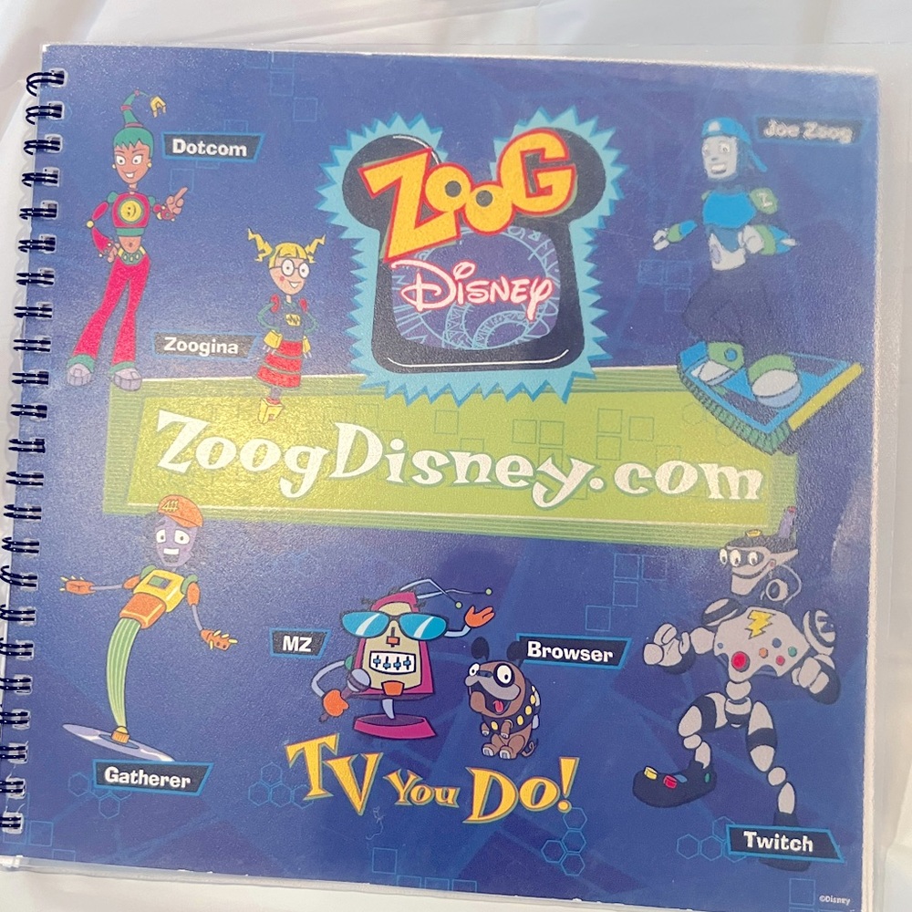 Zoog Disney Notepad Vintage circa ‘98-‘02